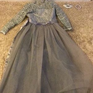 Silver princess dress